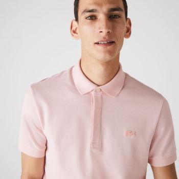 Lacoste Regular Fit Paris Polo - Polo Pánské Světle Růžové | CZ-cEZ0lU